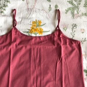 Active Basic Dark Dusty Rose Pink Camisole